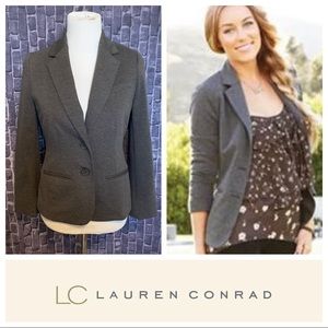 Dark Grey Soft Knit Blazer